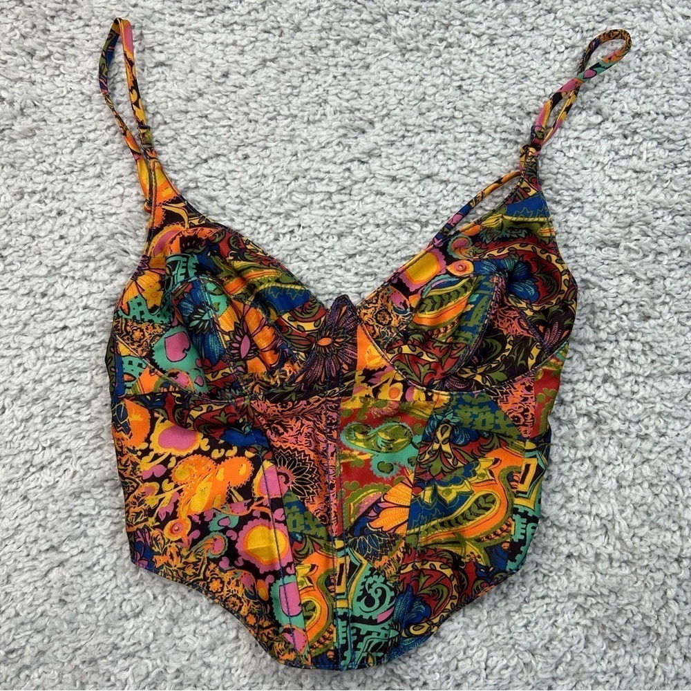 Urban Outfitters Top Womens Extra Small Adjustable Straps Bohemian Festival